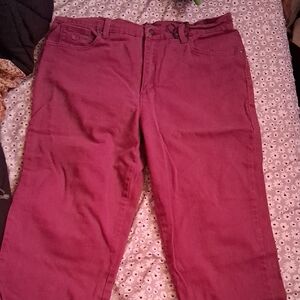 Gloria Vanderbilt Red Straight Leg Jeans
